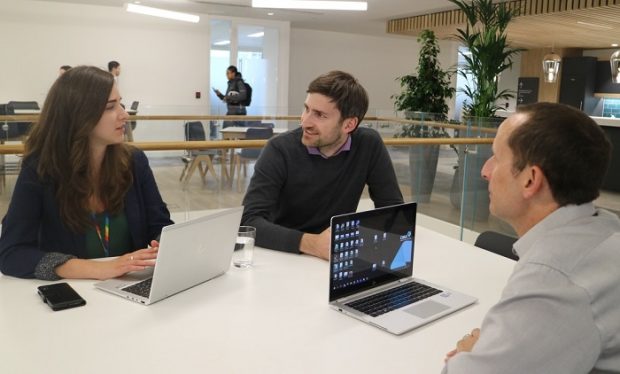 Staff having a meeting